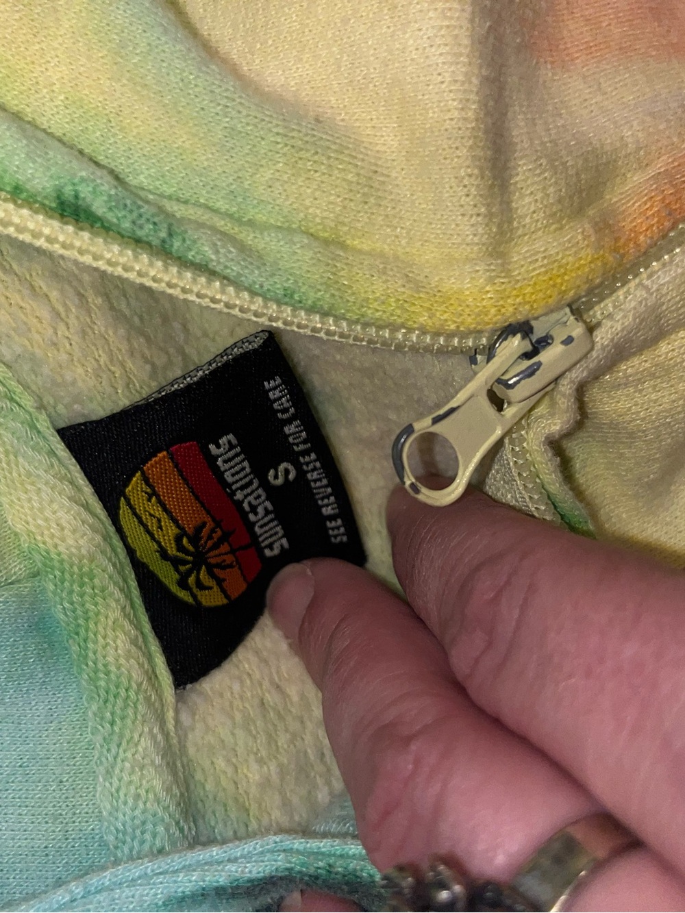 Tie-Dye Hooded Zip Sweatshirt for Kids - Multicolor - Picture 2 of 3